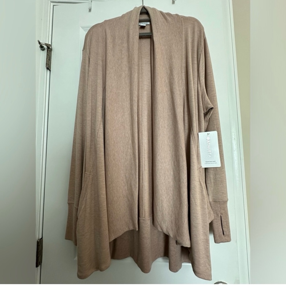 Athleta Pranayama Wrap Cardigan size 2x. New with $89 tag. Gorgeous neutral!